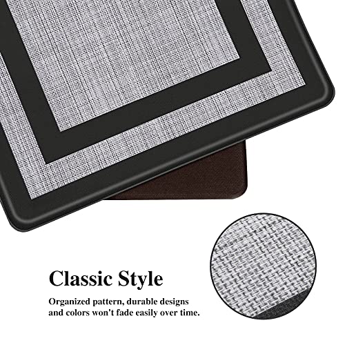 Mattitude Kitchen Mat [2 PCS] Cushioned Anti-Fatigue Kitchen Rugs Non-Skid Waterproof Kitchen Mats and Rugs Ergonomic Comfort Standing Mat for Kitchen, Floor, Office, Sink, Laundry, Black and Gray