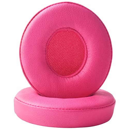 Solo2.0 Professional Soft Ear Pads Cushions Replacement Earpads Compatible with Beats Solo 2 SOLO2.0 Wired On-Ear Headphones(Pink)