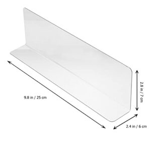 POPETPOP Acrylic Shelf Dividers,Closet Shelf Divider Perfect for Store Shop Clothes Bedroom Kitchen Cabinets Shelf Storage and Organization 6pcs,EJ0I10450DO2974Y,25X7X6CM