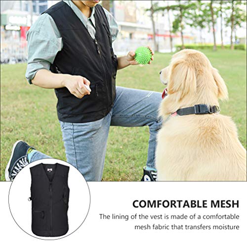 Dog Dog Trainer Vest Handler Training Vest- Pet Trainer Vest Dog Trainer Cloth with Multi Pockets Pet Trainers Jacket Professional Pet Owner Vest for Men/Women- Size pet Owner Training Vest M