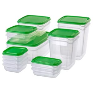 sweedor 34 pcs variety sizes shapes food storage containers with lids airtight easy to clean,for travel & organization, dishwasher safe