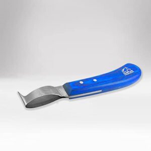 equine care razor edge hoof knife sharpened stainless steel blade and sheet handle loop knife (with hoof pick) farrier tools.