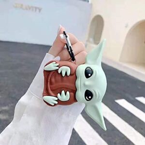 Funny Cute Airpod Case Cover with Keychain | Covers for Apple Airpods Gen 1 & 2nd iPod Generation 2 Supports Wireless Charging | Star Wars Air Pods Accessories for Girls Women Boys Girly Teen