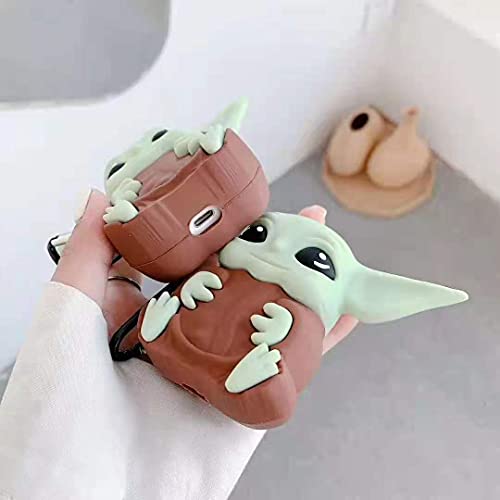 Funny Cute Airpod Case Cover with Keychain | Covers for Apple Airpods Gen 1 & 2nd iPod Generation 2 Supports Wireless Charging | Star Wars Air Pods Accessories for Girls Women Boys Girly Teen