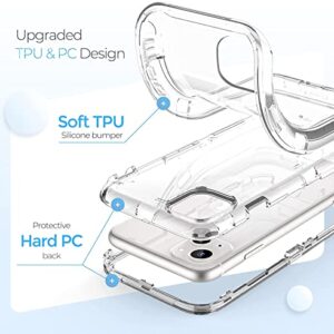 ORIbox for iPhone 14 Case for iPhone 13 Case, Heavy Duty Shockproof Anti-Fall Clear Case