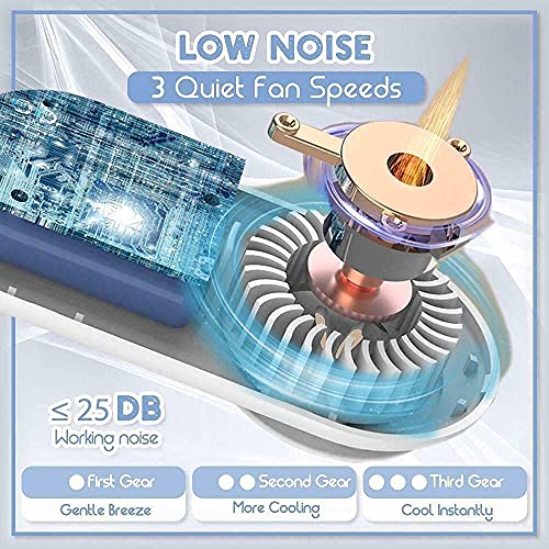 Personal Ionizer Air Purifier Wearable, Breathe Cooler Wearable Air Purifier, Wearable Clip-On Air Face Ma-sk Fan, USB Charging Bedroom Office Travel Air Purifier for Kids,Adults (Black)