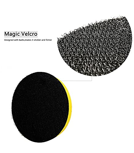 Meraviglie Stella Car Polishing Pads Kit 31 Pcs 3 Inch Foam Buffing Pad with Drill Suction Cups Attachment for Auto Polisher Waxing Sealing Glaze Automotive Care Clear Tools Accessories