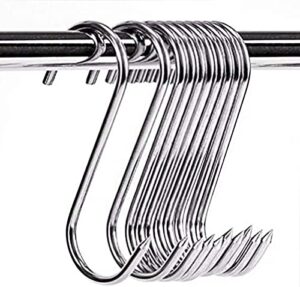 artoys meat hooks 3''(10pack), sus304 stainless steel butcher hook smoking hooks, meat processing for hanging, drying, bbq, grilling sausage chicken beef hook tool