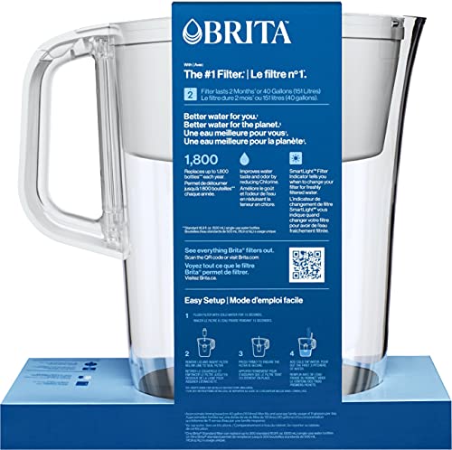 Brita Tahoe Pitcher Bright White 2/1ct