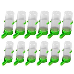 balacoo bird water dispenser 20pcs automatic bird water feeder plastic bird water dispenser drinker container food dispenser hnging for cage pet parrot budgie lovebirds cockatiel drinking bird