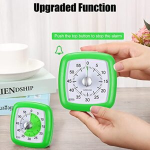 AIMILAR Visual Countdown Timer for Kids - 60 Minute Visual Kitchen Count Down Timer Silent Time Tracker for Toddler ADHD Children and Adults Cooking Meeting Classroom Activity (Green)