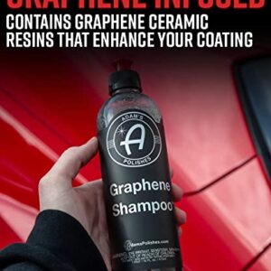 Adam's Graphene Ceramic Spray Coating, Graphene Tire Shine, Graphene Detail Spray, & Graphene Shampoo Bundle