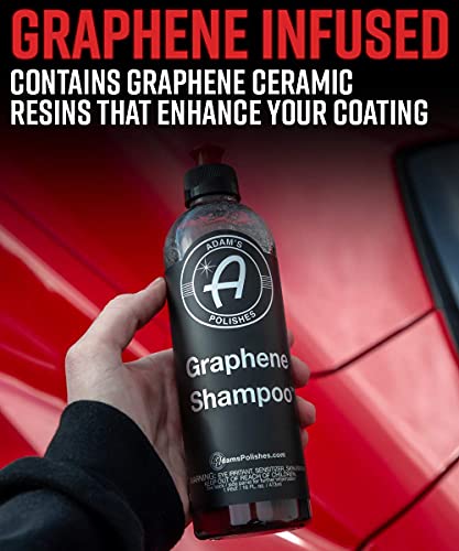 Adam's Graphene Ceramic Spray Coating, Graphene Tire Shine, Graphene Detail Spray, & Graphene Shampoo Bundle