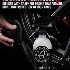 Adam's Graphene Ceramic Spray Coating, Graphene Tire Shine, Graphene Detail Spray, & Graphene Shampoo Bundle