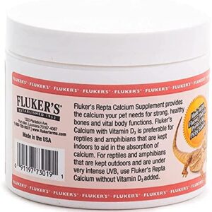 DBDPet Fluker's Repta Strawberry-Banana Flavored Calcium with Vitamin D3 (4oz) - Includes Attached Pro-Tip Guide