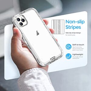 ORIbox Case Compatible with iPhone 13 Pro, Heavy Duty Shockproof Anti-Fall Clear case