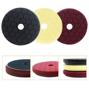 maxxt buffing polishing pads 7 inch compound buffing sponge pads car detailing kit work with 6 inch 150mm backing plate