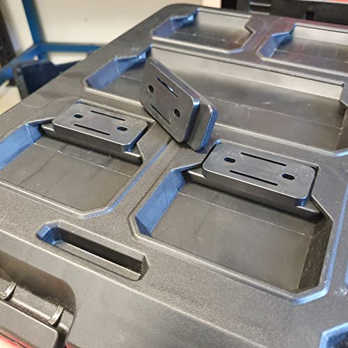 StealthMounts Cleat 'n' Feet Mounting System (4 Pack) | Tool Box Storage System | Mount Anywhere | Compatible with Milwaukee Packout