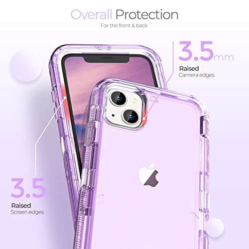 ORIbox Case Compatible with iPhone 13 Mini and 12 Mini, Heavy Duty Shockproof Anti-Fall Clear case