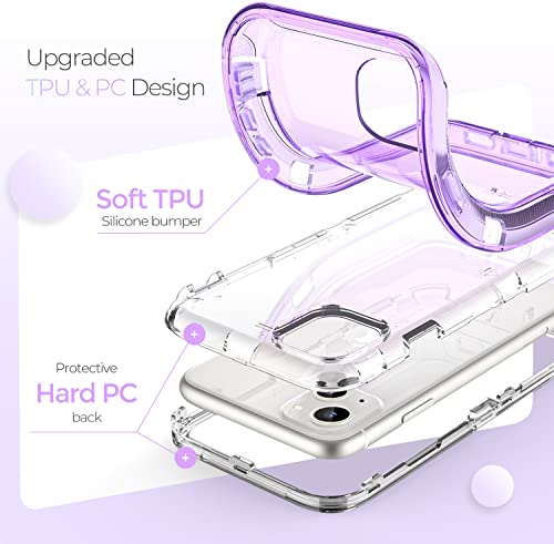 ORIbox Case Compatible with iPhone 13 Mini and 12 Mini, Heavy Duty Shockproof Anti-Fall Clear case