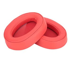 replacement earpads for sony mdr-100abn, upgraded quality, soft cushion leather & memory foam ear pads cover for sony mdr-100abn wh-h900n headphone, red