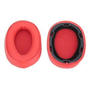 Replacement Earpads for Sony MDR-100ABN, Upgraded Quality, Soft Cushion Leather & Memory Foam Ear Pads Cover for Sony MDR-100ABN WH-H900N Headphone, Red