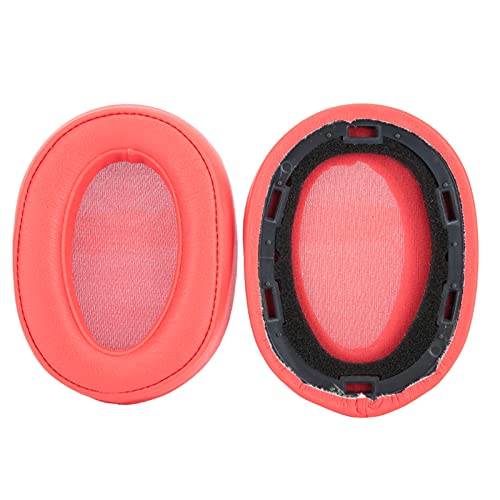 Replacement Earpads for Sony MDR-100ABN, Upgraded Quality, Soft Cushion Leather & Memory Foam Ear Pads Cover for Sony MDR-100ABN WH-H900N Headphone, Red