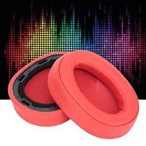 Replacement Earpads for Sony MDR-100ABN, Upgraded Quality, Soft Cushion Leather & Memory Foam Ear Pads Cover for Sony MDR-100ABN WH-H900N Headphone, Red