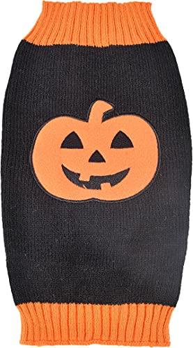 ChezAbbey Pet Halloween Costume Horror Pumpkin Clothes Pet Appral Autumn Winter Suit Warm Demon Pet Sweater for Cats Kitten Puppy Small Dogs