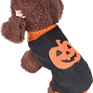 ChezAbbey Pet Halloween Costume Horror Pumpkin Clothes Pet Appral Autumn Winter Suit Warm Demon Pet Sweater for Cats Kitten Puppy Small Dogs