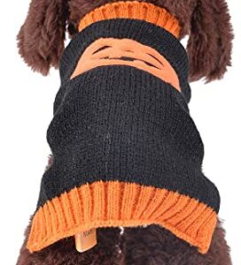 ChezAbbey Pet Halloween Costume Horror Pumpkin Clothes Pet Appral Autumn Winter Suit Warm Demon Pet Sweater for Cats Kitten Puppy Small Dogs