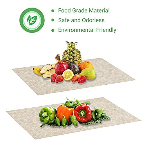 VMVN Placemats,Washable Woven Place Mats for Dining Table,Heat-Resistant PVC Table Mats Set of 6,Easy to Clean