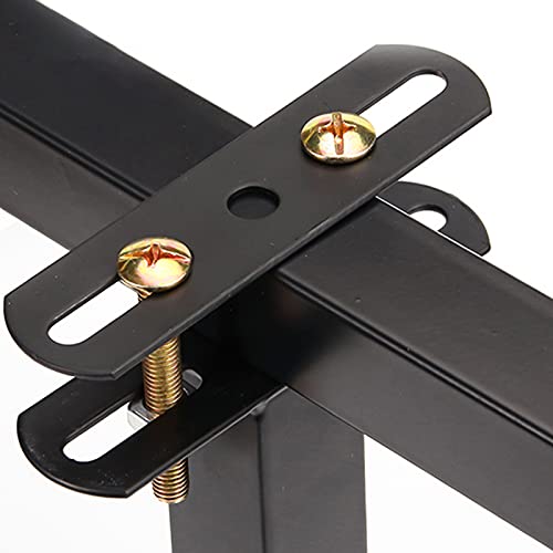 Bed Adjustable Legs, 14inch Metal Furniture Support Legs Foot Retractable Heavy Duty Bed Center Frame Slat Support Leg,Suitable for Cabinet Sofa Bed Frame Replacement Parts 2 Pcs(Black)