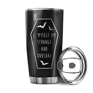 i myself am strange and unusual tumbler 20oz & 30oz stainless steel travel mug