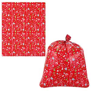 JOYIN 6 Large Christmas Gift Bag Santa Claus Christmas Sacks, Xmas Jumbo Presents Bags for Kids Gift Wrapping Bags (36"x44" inch) with Rope Gift Tag Cards, Christmas Huge Gifts Decorations