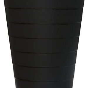 Nipogear Slim Round Plastic Small Trash Can Wastebasket 1.5Gallons Garbage Container Bin (B-Black, 1.5 Gallons)