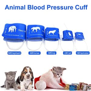 2 Pcs Veterinary Blood Pressure Cuffs Reusable Pet Sphygmomanometer Cuff Accessories for Hamster - Animal Monitor Cuff Set with 2 Kinds of Interfaces (Hamster)