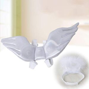 Baluue Halloween Pet Costume- Angel Halo and Wing Set, Pet Makeover Clothes Fancy Cosplay Party Costume for Dog Cat (White, S)