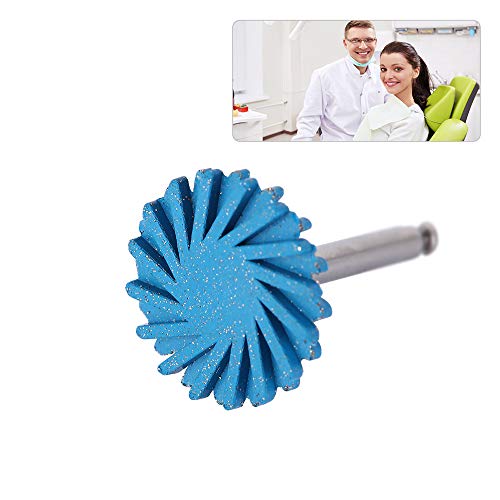 6Pcs Dental Rubber Polisher Composite Resin Polishing Wheel Spiral Flex Polishier Diamond System RA Disc Kit 14mm