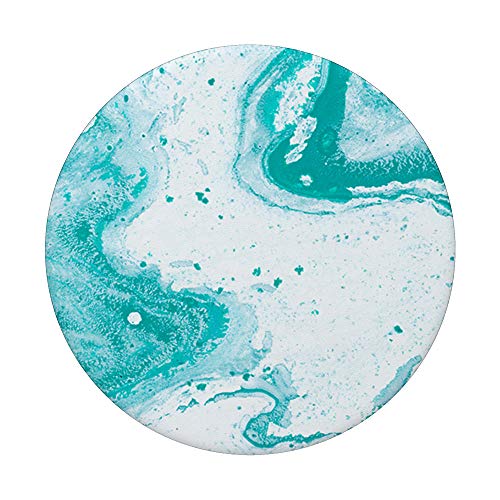 Turquoise Blue Watercolour Watercolor PopSockets Swappable PopGrip