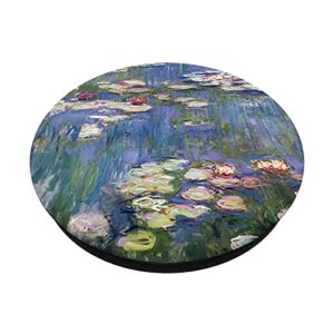 Monet's Water Lilies Modern Art Impressionism Painting Cover PopSockets Swappable PopGrip