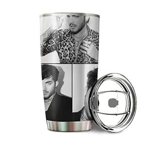 stunning adam lambert tumbler 20oz & 30oz stainless steel travel mug