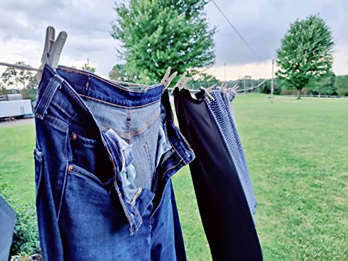 Greenleaf Super Tough Clothespins. Heavy Duty and Durable. Great for Hanging up Laundry, or Multipurpose Around The House. (Blue) Set of 24