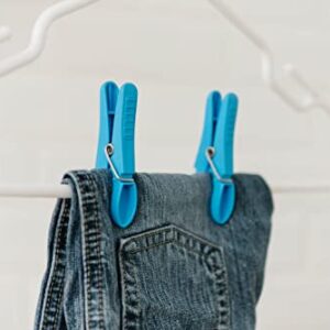 Greenleaf Super Tough Clothespins. Heavy Duty and Durable. Great for Hanging up Laundry, or Multipurpose Around The House. (Blue) Set of 24