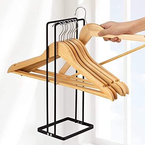 Hanger Organizer,Hanger Stacker for Closet Laundry Room,Holds up 110 Wire Clothes Hangers,Hanger Storage Rack Holder for Adult or Child Clothes Hangers