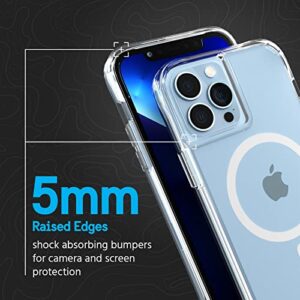 Pelican iPhone 13 Pro Case with Screen Protector [Compatible With MagSafe] [10FT MIL-Grade Drop Protection] Shockproof Phone Cover for iPhone 13 Pro with 9H Tempered Glass, Anti-Yellowing - Clear