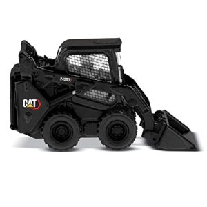 1:50 caterpillar 242d3 skid steer loader with special black paint - diecast masters - high line series - 85676bk