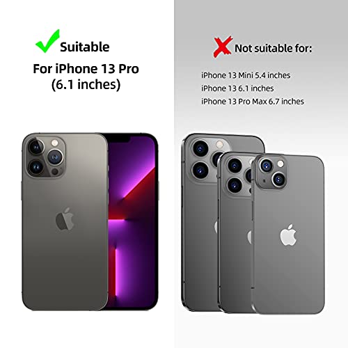 Magnetic Silicone Case for iPhone 13 Pro with Mag-Safe Wireless Charging,Ultra Thin Shockproof Anti-Scratch TPU Soft Case,iPhone 13 Pro Mag-Safe Case 6.1P'',Black