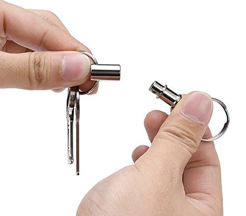 Bamboopack Quick Release Detachable Pull Apart Key Rings Pull Coupler Keychain Double Spring Split Snap Keyrings Separable Keychain Lock Holder Keychains Key Accessory(Pack of 3)