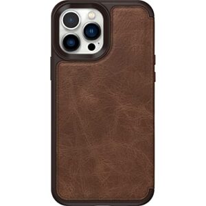 OtterBox STRADA FOLIO SERIES Case for iPhone 13 Pro Max & iPhone 12 Pro Max - Retail Packaging - ESPRESSO